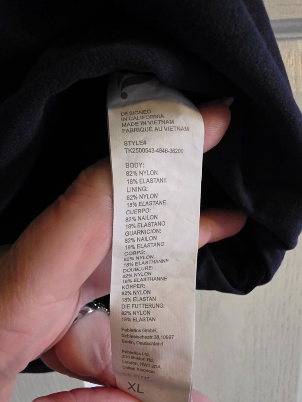 Fabletics Navy Ruched Skirt and Top Size XL (Ginger Ressler edit) - Picture 3 of 5